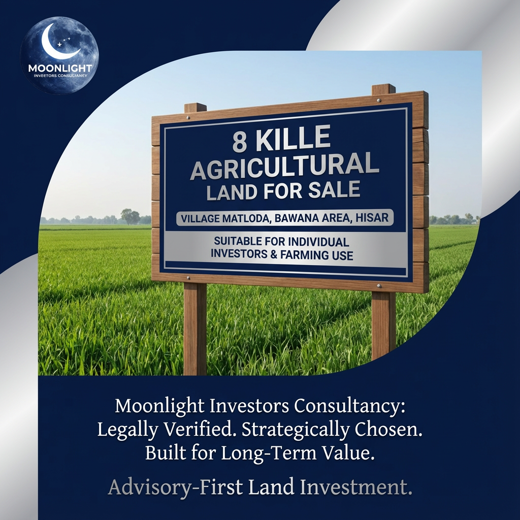 8 Acre Agricultural Land | Bhagotipur, Rohtak | ₹3.5 Cr per Acre