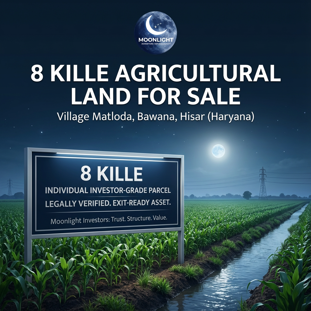 A compact 8 Kille agricultural land | ₹65 Lakh per Acre