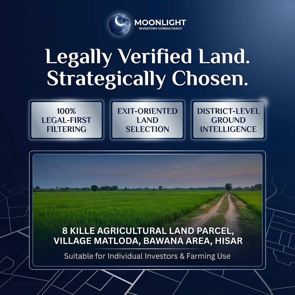 A compact 8 Kille agricultural land | ₹65 Lakh per Acre