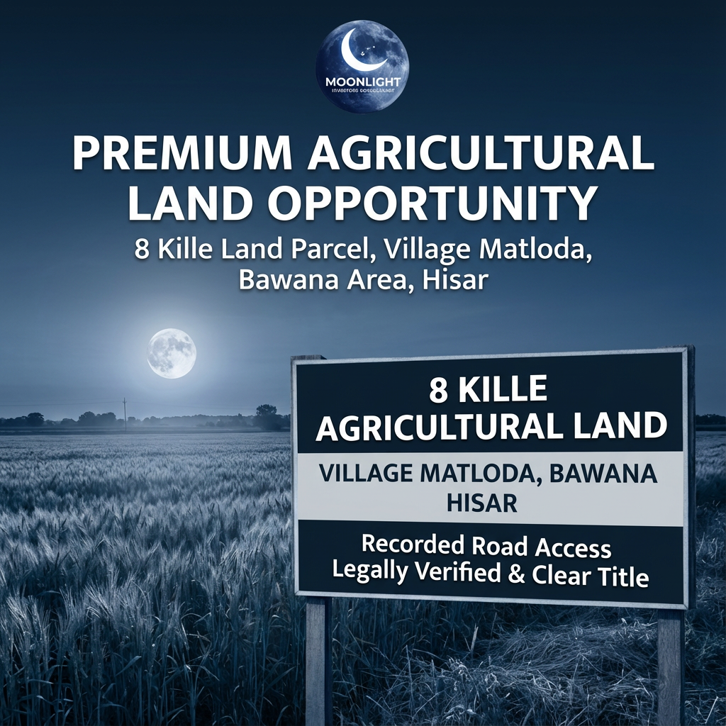 A compact 8 Kille agricultural land | ₹65 Lakh per Acre